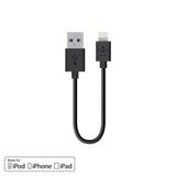 Belkin F8J023bt06INBLK Lightning to USB Charge Sync Cable for iPhone 5/5S/5c, iPad 4th Gen, iPad Mini, and iPod Touch 7th Gen, 6-Inch, Black