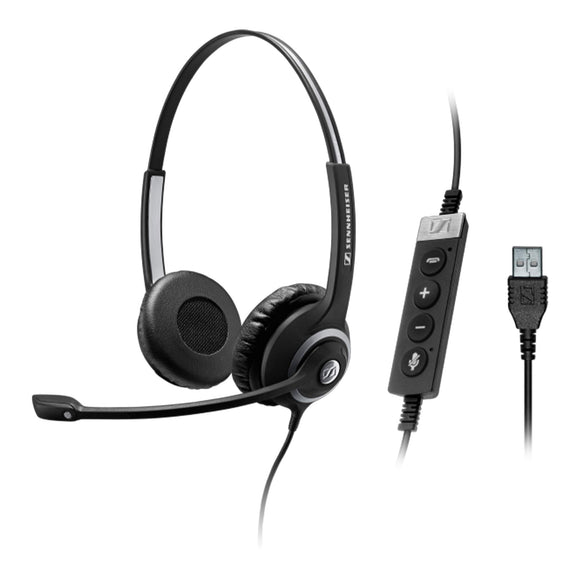 Samsung SC 260 USB MS II (506483) - Single-Sided Business Headset | for Skype for Business, Softphone, and PC | with HD Sound, Noise-Cancelling Microphone (Black)