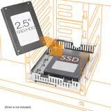 ICY DOCK 2.5" to 3.5" SSD/HDD Mounting Adapter Comparable to Adaptadrive Mac SAS/SATA Hard Drive Tray Kit (MB482SP-3B)