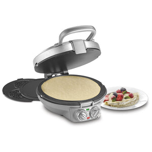 Open Box CUISINART CPP-200C International Chef Cr?pe/Pizzelle, Pancake Plus, Silver
