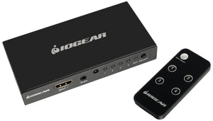 IOGEAR 4K 4-Port HDMI Switch with Remote, GHDSW4K4