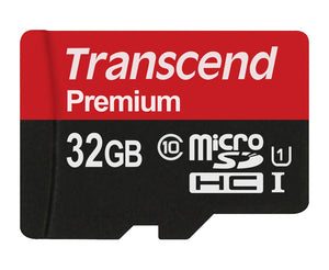 Transcend 16GB MicroSDHC Class10 UHS-1 Memory Card with Adapter 45 MB/s (TS16GUSDU1E)