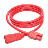 Tripp Lite P018-006-ARD 6' Heavy Duty Power Extension Cord, C14-C15, 15A, 14 AWG, Red