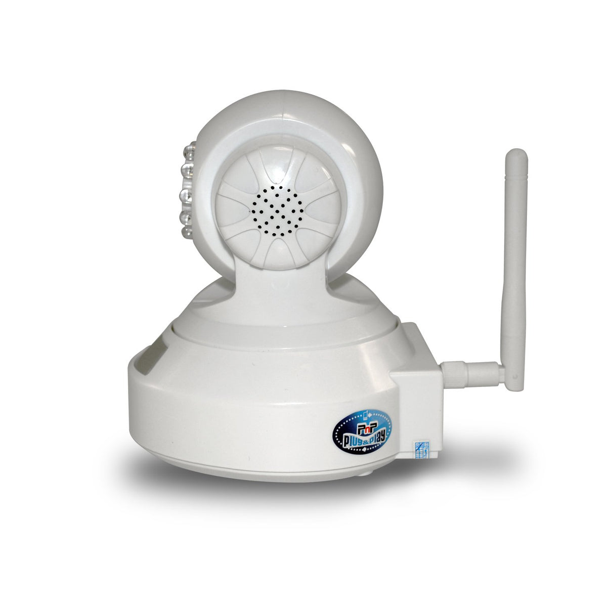 Securityman IPCAM-SD DIY Wireless/Wired IP Camera with H.264, SD Recorder, Night Vision, PTZ, 2-Way Audio - White