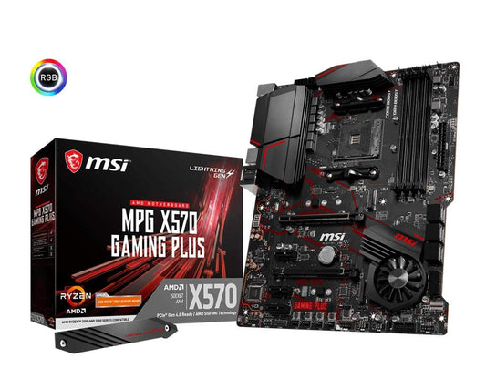 MSI Performance Gaming AMD Ryzen 2ND & 3rd Gen X570 AM4 DDR4 HDMI PCIe 4 M.2 USB 3.1 CFX On Board Graphics ATX Motherboard