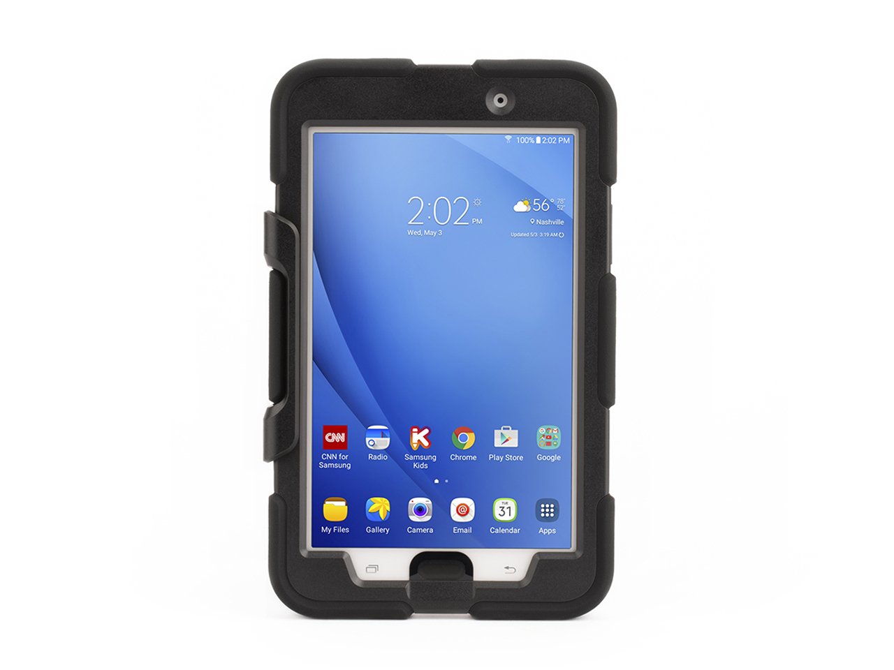 Griffin Survivor All-Terrain Samsung Galaxy A 7.0 Case with Stand - Impact-Resistant and Rugged Design, Black