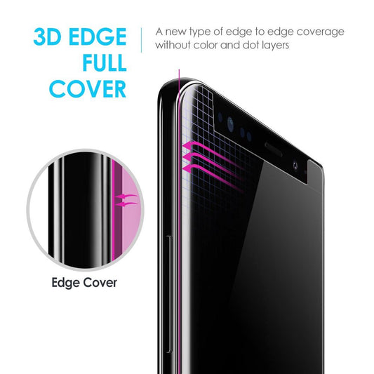 Galaxy Note 8 Screen Protector Tempered Glass Shield, [Liquid Dispersion Tech] 3D Curved Full Coverage Dome Glass, Easy Install Kit and UV Light by Whitestone for Samsung Galaxy Note 8 (2017) (1 Pack)
