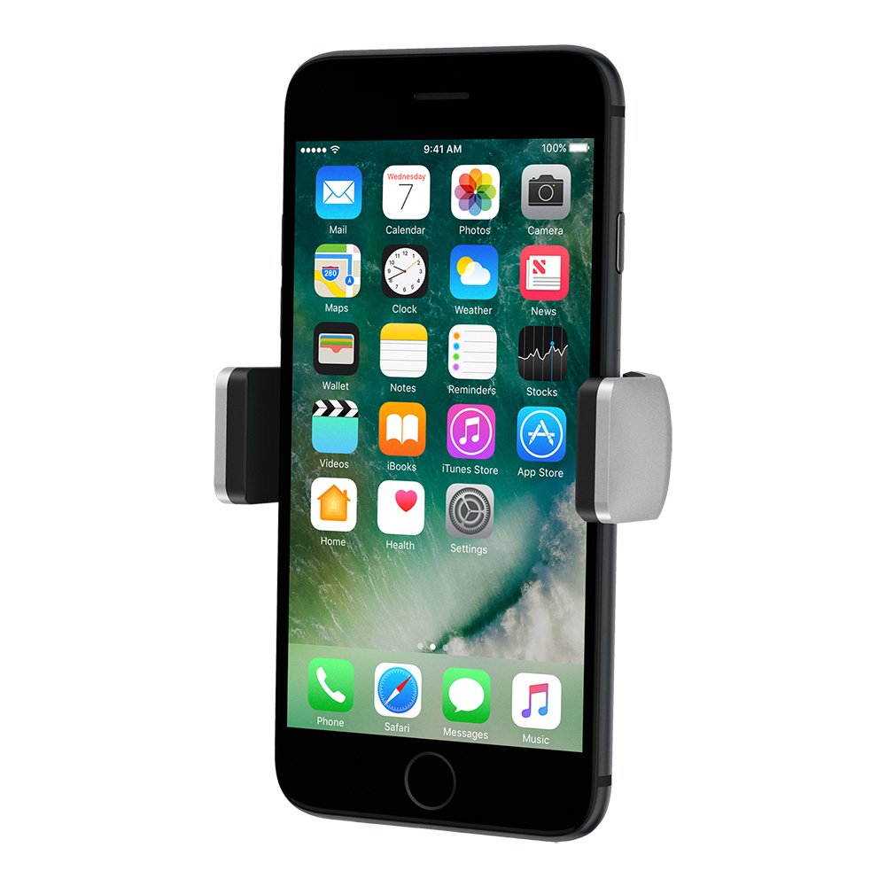 Belkin Universal Car Vent Mount for iPhone, Samsung Galaxy and Most Smartphones up to 5.5" (Latest Model)(F7U017bt), Black and Silver