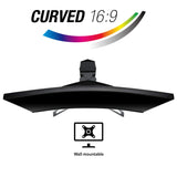 Acer XZ321QU bmijpphzx 31.5" Curved WQHD (2560 x 1440) Monitor with AMD FREESYNC Technology | 1ms | 144Hz Refresh | HDR Ready | (Display Port, Mini Display Port & 2 x HDMI Ports)