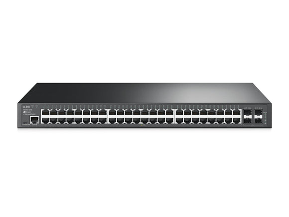 TP-Link T2600G-52TS Jetstream 48-Port Gigabit L2 Managed Switch with 4 SFP Slots