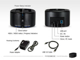 Mediasonic USB 3.0 2 Bay 2.5" / 3.5" SATA SSD / Hard Drive Docking Station w/ Clone Function Support SATA 3 / UASP (HUD1-SU3)
