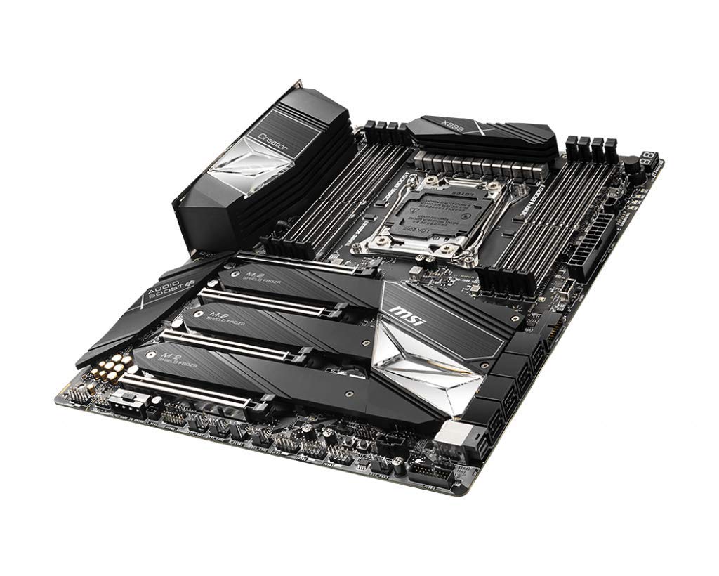 MSI Gaming Intel X299 Lga 2066 Thunderbolt M3 Wi-Fi 6 10G LAN DDR4 USB3.2 Gen 2 SLI CFX Extended ATX Motherboard (Creator X299)