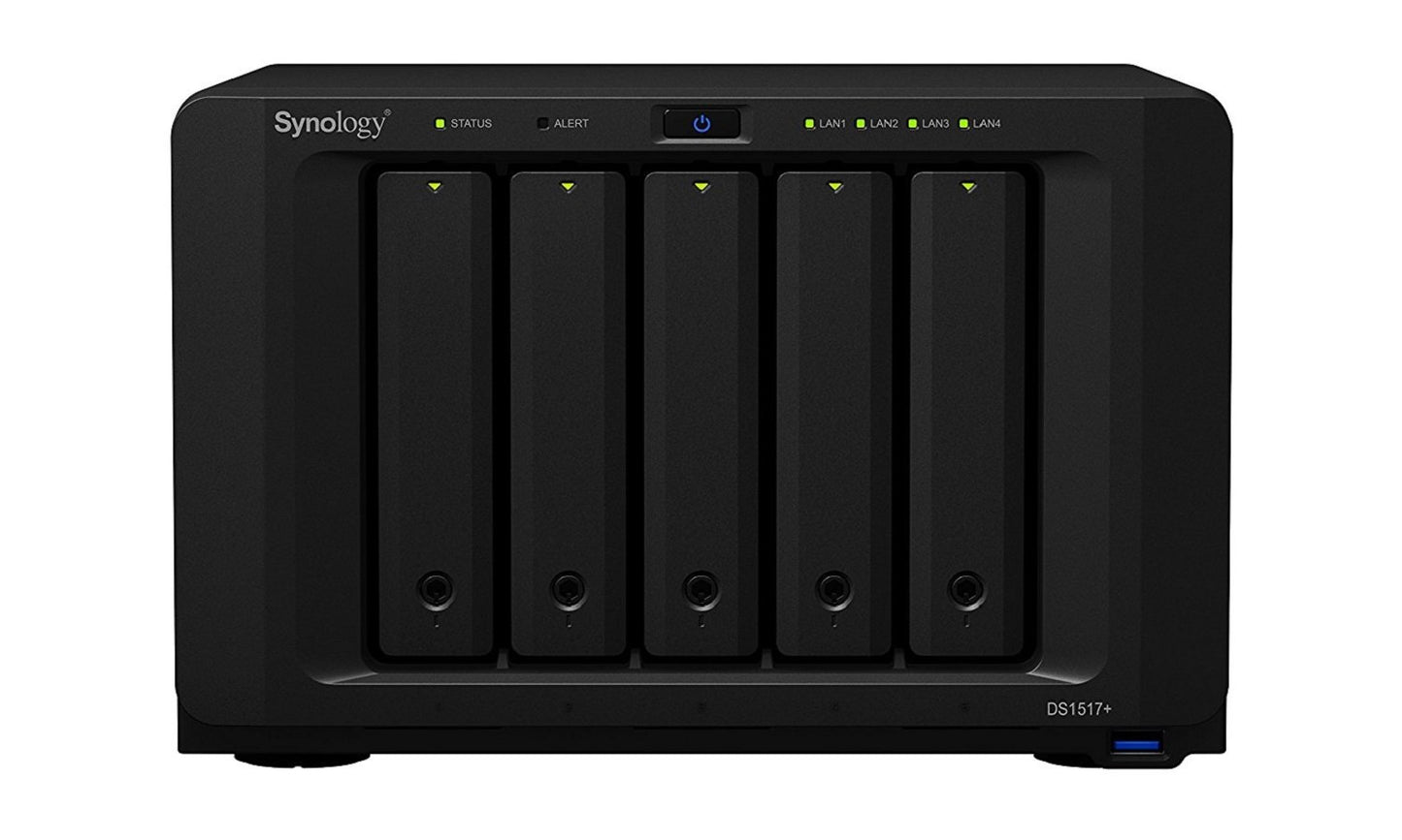 Synology 5 bay NAS DiskStation DS1517+ (8GB) (Diskless)