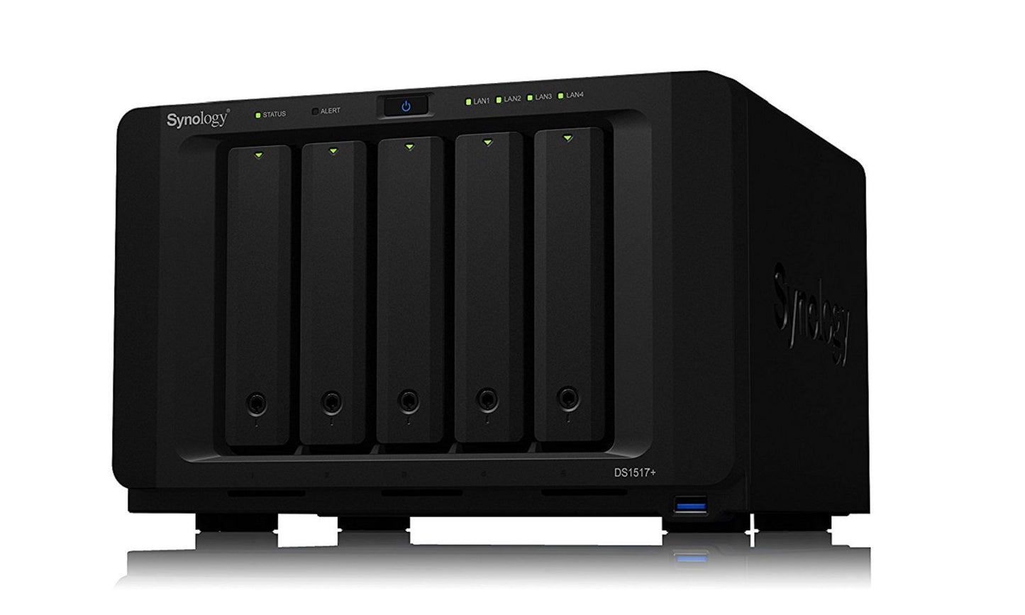 Synology 5 bay NAS DiskStation DS1517+ (8GB) (Diskless)