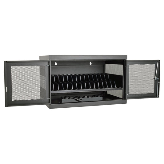 Tripp Lite 16-Port AC Charging Storage Station Cabinet for Chromebooks, Laptops and Tablets, 17-Inch Depth, Wall Mount and Cart Options (CSC16AC)