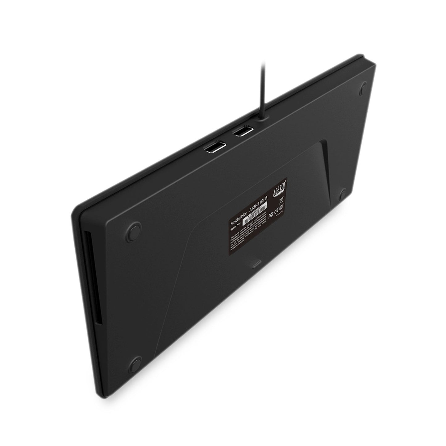 Adesso SlimTouch 510 Mini Keyboard with USB Hubs (AKB-510HB)