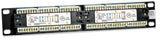 Cat5e Patch Panel - 10, 1u, 12 port