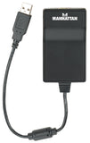 Manhattan USB 2.0 to HDMI Adapter, Easily Converts USB Video