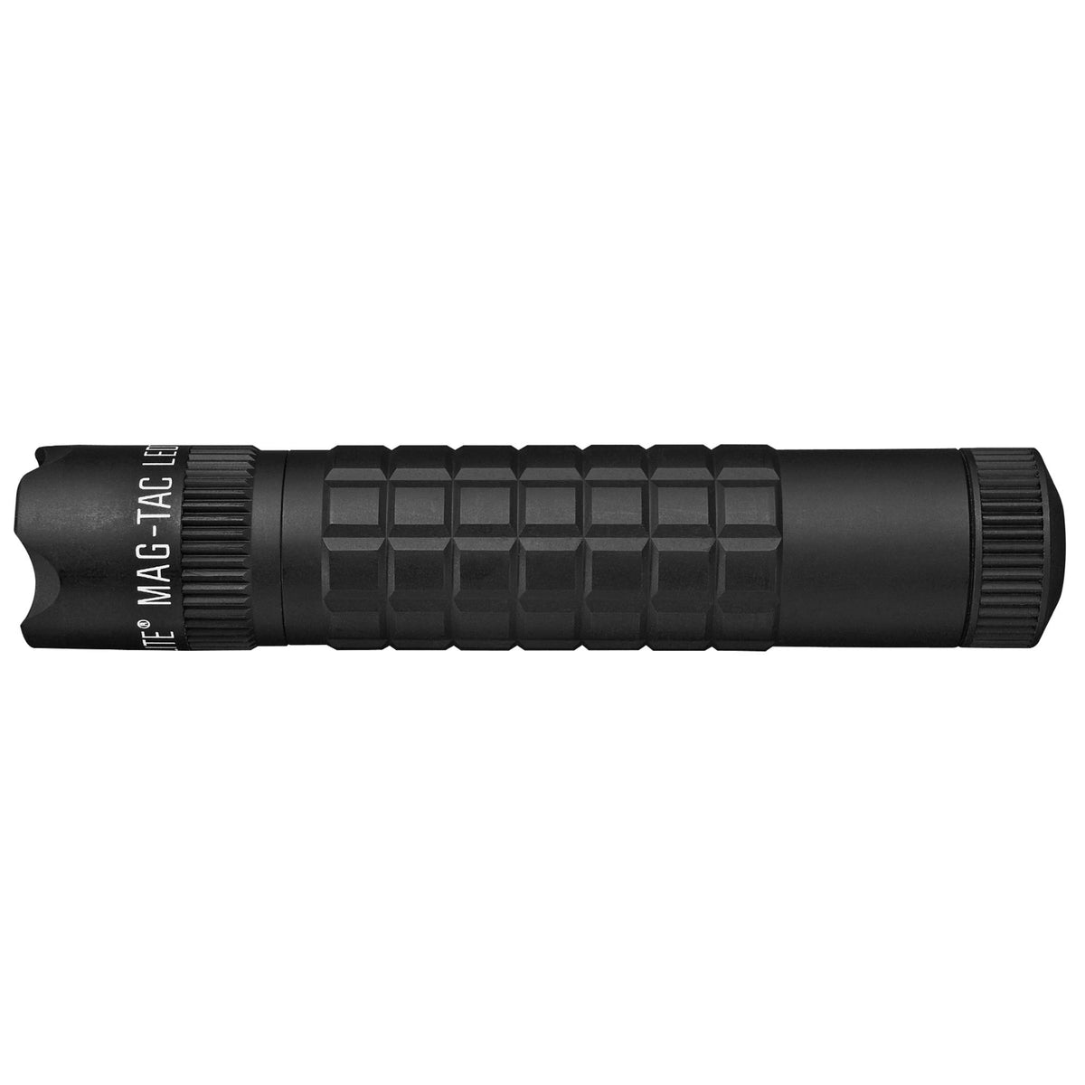 Maglite Mag-Tac LED 2-Cell CR123 Flashlight - Crowned-Bezel, Matte Black