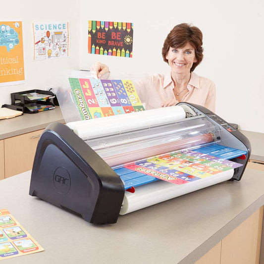 Pinnacle 27 EZload 27-Inch Roll Laminator, Blue/Grey
