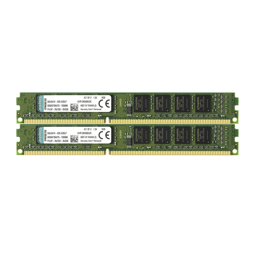 Kingston ValueRAM 8GB Kit (2x4GB) 1333MHz DDR3 Non-ECC CL9 DIMM SR x8 Desktop Memory KVR13N9S8K2/8