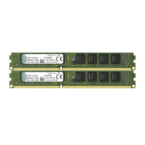 Kingston ValueRAM 8GB Kit (2x4GB) 1333MHz DDR3 Non-ECC CL9 DIMM SR x8 Desktop Memory KVR13N9S8K2/8