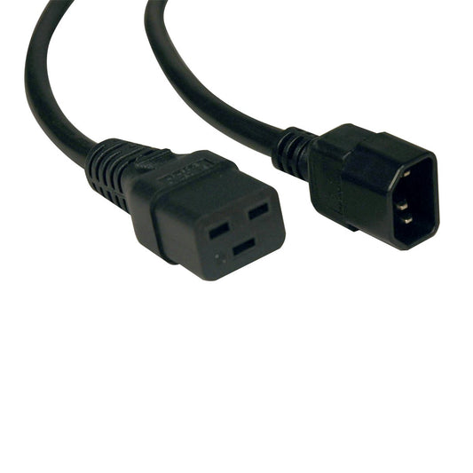 Heavy-Duty Power Cord, 15a, 14awg (Iec-320-C19 to Iec-320-C14) 6-Ft.
