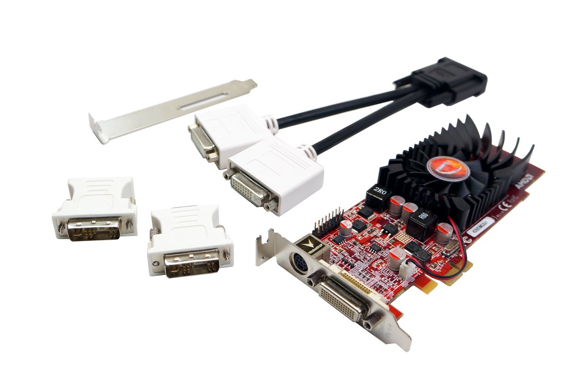 VisionTek Radeon 4350 SFF DMS59 512MB DDR2 PCIe x1 Graphics Card - 900308