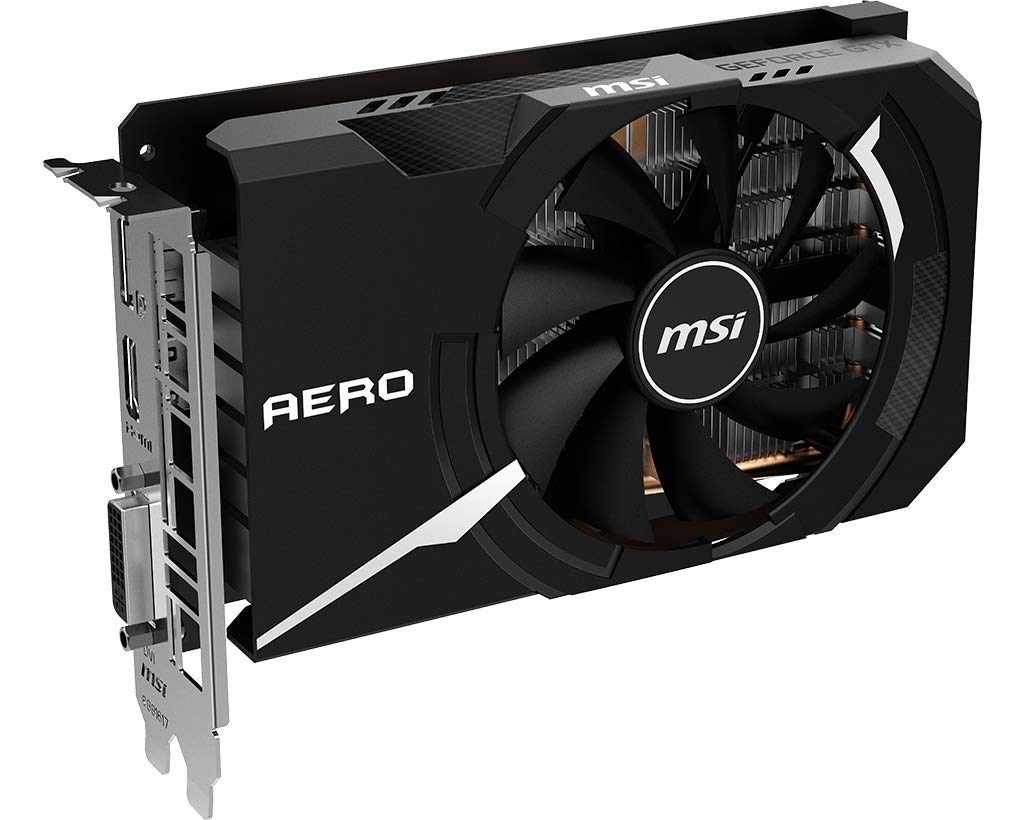 MSI Gaming Geforce GTX 1650 Super 128-Bit HDMI/DP/Dvi 4GB GDRR6 HDCP Support DirectX 12 Single Fan VR Ready OC Graphics Card (GTX 1650 Super AERO ITX OC)