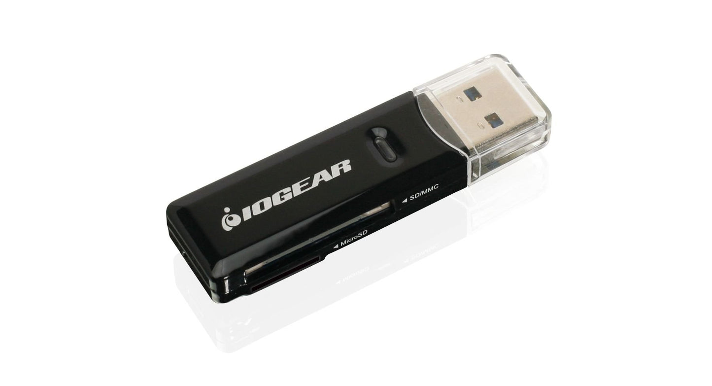 IOGEAR Compact USB 3.0 SDXC/MicroSDXC Card Reader/Writer, GFR305SD