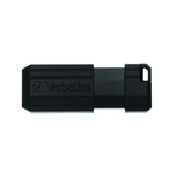 Verbatim PinStripe 128GB USB 2.0 Flash Drive, Black 49071