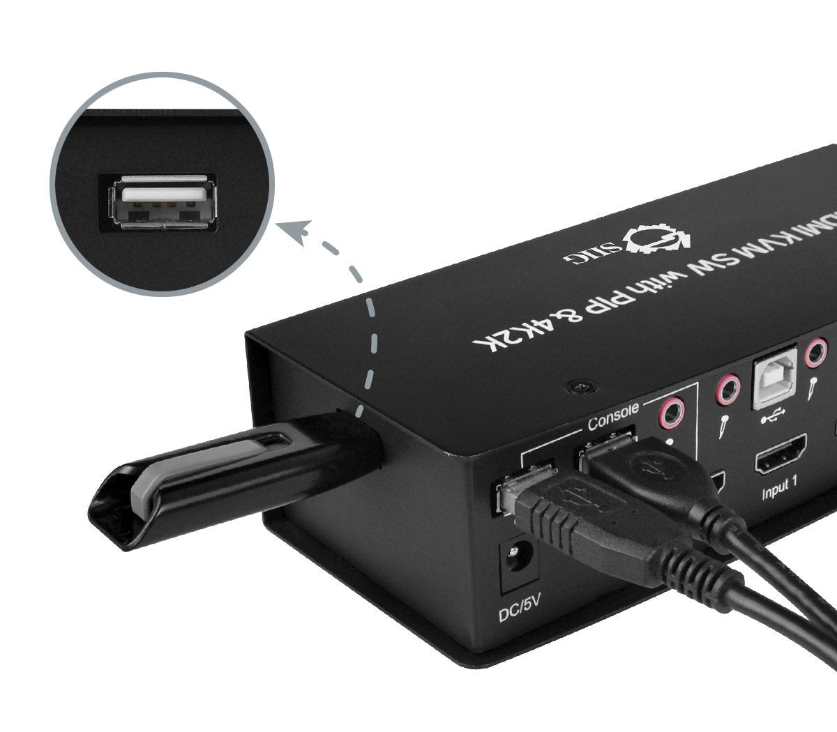 Siig SIIG CEKV0612S1 4x1 USB HDMI KVM Switch with 4 (CE-KV0612-S1)