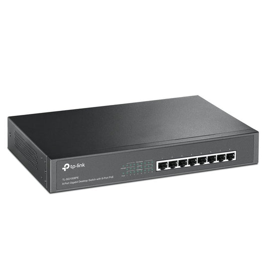 TP-Link TL-SG1008PE 8-Port Giagbit PoE Switch, 8 POE ports, IEEE 802.3at/af, Max Output 124W