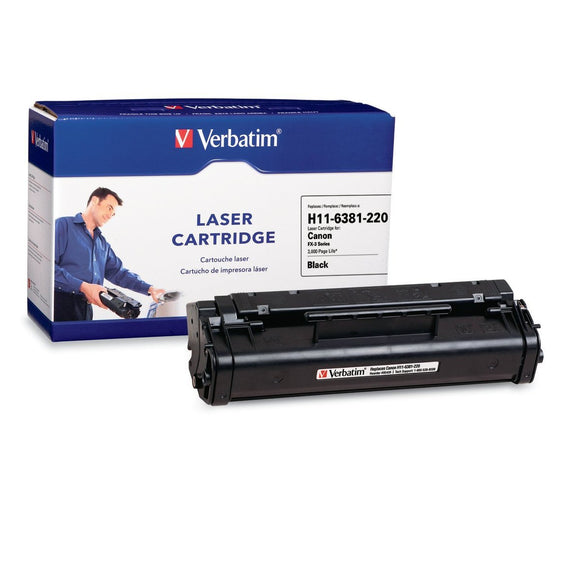 Verbatim Canon FX-3 (H11-6381-220) Remanufactured Laser Toner Cartridge, Black 95436