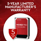 WD Red Pro 6TB NAS Internal Hard Drive - 7200 RPM Class, SATA 6 Gb/s, 256 MB Cache, 3.5" - WD6003FFBX