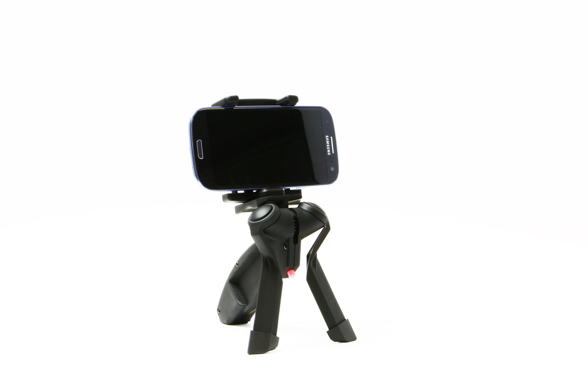 Dolica SG-100 Smart Grip, Handheld Grip Tripod/Stand and Car Adapter for Cameras and Smartphones (Black)