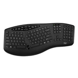 Adesso Wkb-1600CB Truform Media 1600 Wireless Ergonomic Keyboard and Optical Mouse