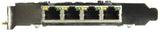 StarTech.com 4 Port Gigabit Power Over Ethernet PCIe Network Card - PSE/PoE PCI Express NIC - Quad Port NIC - PoE Card (ST4000PEXPSE)