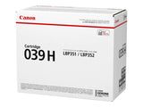 Canon CNMCRTDG039H CRG-039H High Yield Black Toner Cartridge for LBP351/352