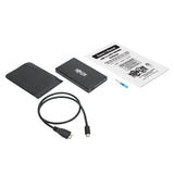 Tripp Lite USB 3.1 Gen 2 (10 Gbps) SATA SSD/HDD to USB C, USB Type C Enclosure Adapter w/UASP Support, Thunderbolt 3 Compatible, USB-C, USB Type-C (U457-025-CG2)