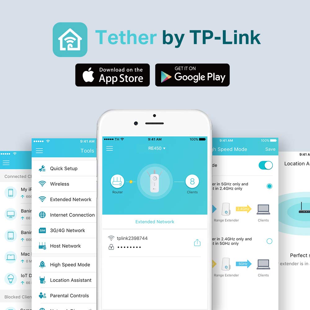 TP-LINK AC1750 Wi-Fi Range Extender (RE450)