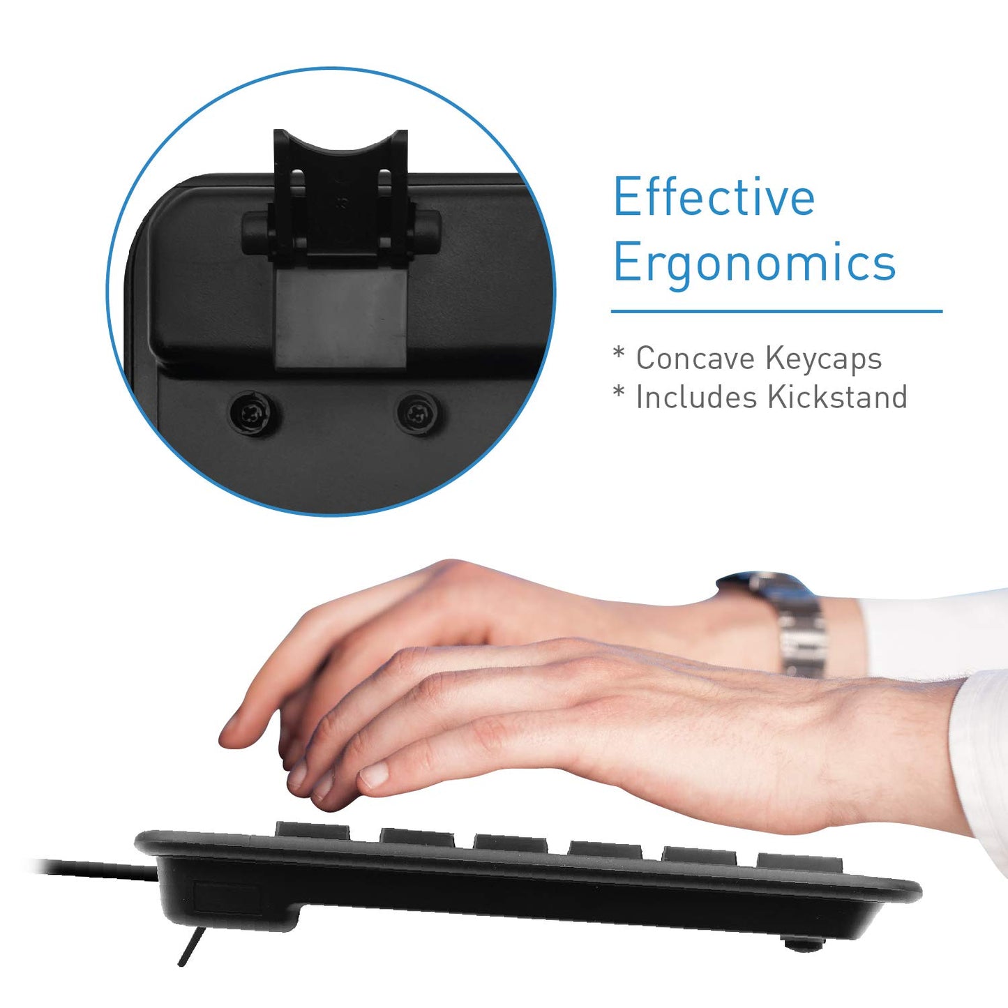 Macally USB Wired Keyboard and Mouse Combo Bundle for PC, Desktop Computer, Laptop, Notebook, ChromeBook - Ultra Slim Keyboard Mouse Combo Set, Compatible with Windows 10/8/7/Vista/XP, etc.