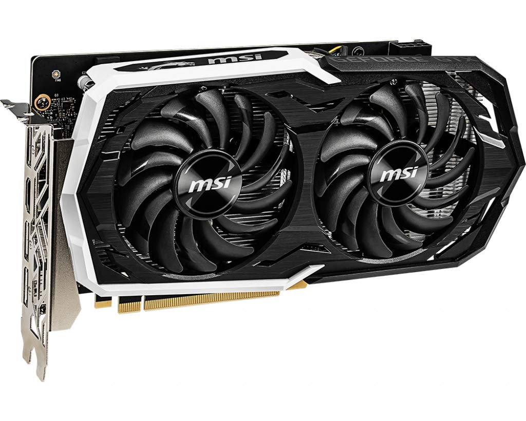 MSI Gaming GeForce GTX 1660 Ti 192-bit HDMI/DP 6GB GDRR6 HDCP Support DirectX 12 Dual Fan VR Ready OC Graphics Card (GTX 1660 TI Armor 6G OC)