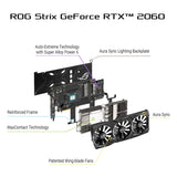 ASUS ROG Strix GeForce RTX 2060 6G GDDR6 HDMI DP 1.4 Gaming Graphics Card (ROG-STRIX-RTX-2060-6G)