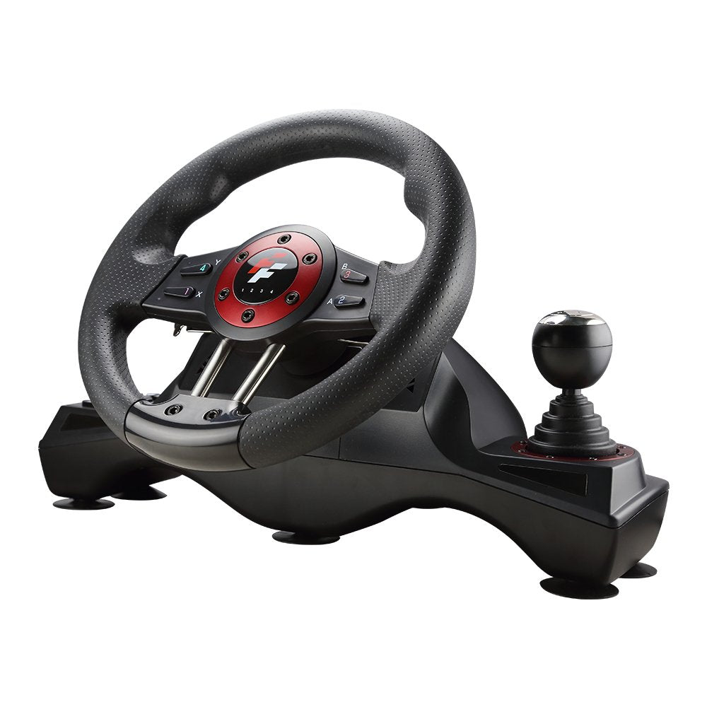 Flashfire 4-in-1 Force Racing Wheel Set, compatible with PC, PS3, PS4 and X-Box One, 270 degree rotation steering wheel PC/Mac/Linux