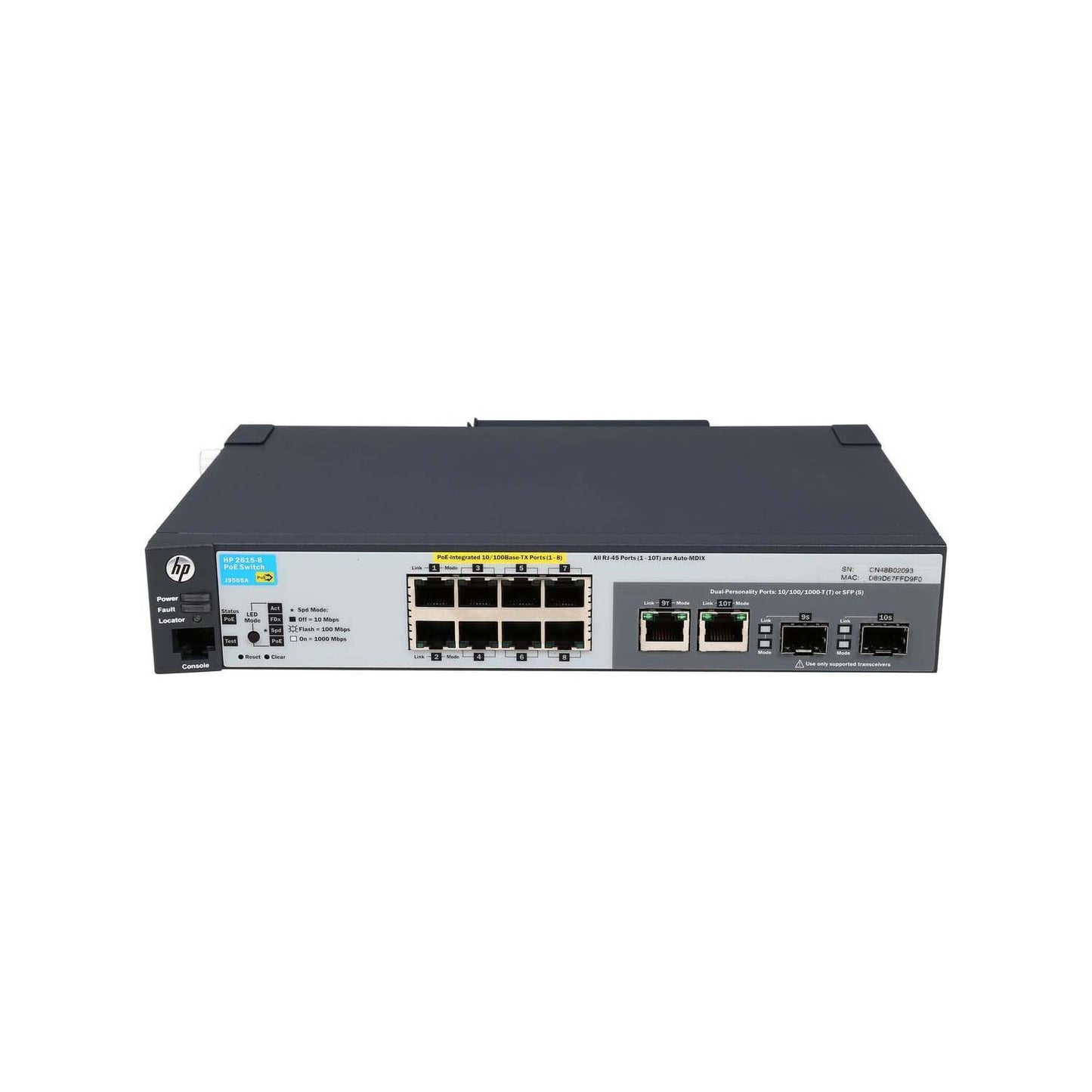 Hp Procurve 2615-8- Poe  Switch