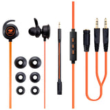 Cougar 3H200P13B.0001 MEGARA Gaming Headset Headphone Earbuds - Dual Microphone in Line Volume Manager - Noise Isolation - for Gaming PC, Laptop, Mac
