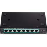 TRENDnet 8-Port Gigabit EdgeSmart PoE+ Switch, 8 x Gigabit PoE+ Ports, Desktop Switch, 64W PoE Power Budget, Managed PoE+ Switch, Wall Mountable, Desktop Ethernet Switch,Lifetime Protection,TPE-TG82ES
