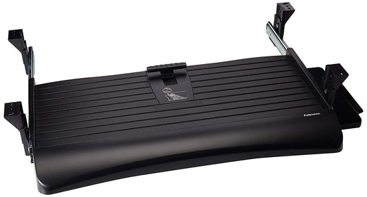 Fellowes Office Suites Underdesk Keyboard Drawer, Black/Silver (91403)