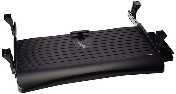 Fellowes Office Suites Underdesk Keyboard Drawer, Black/Silver (91403)